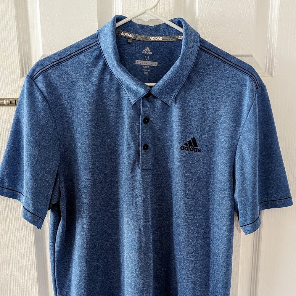 Men's adidas Men's Drive Heather Polo Golf Shirt (Medium)
